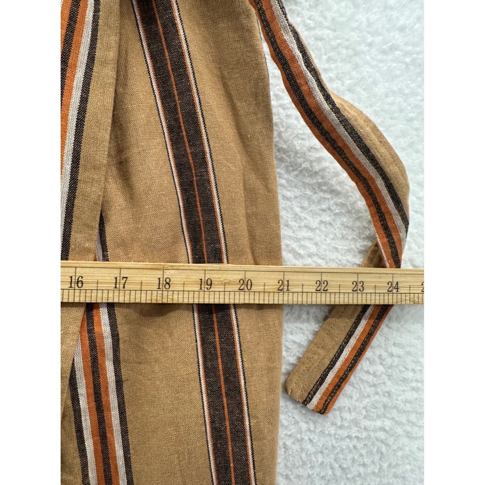 Worthington Striped Wrap Midi Skirt in Tan, Brown and Cream - Picture 8 of 9